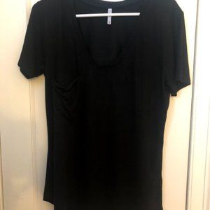 Z Supply faux suede pocket tshirt- size Medium
